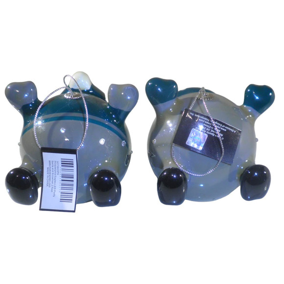 Philadelphia Eagles NFL LED Santa and Snowman Christmas Ornaments - Picture 4 of 7